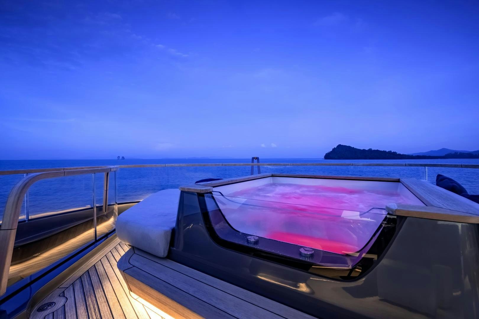 a boat on the water aboard LA VIE Yacht for Sale