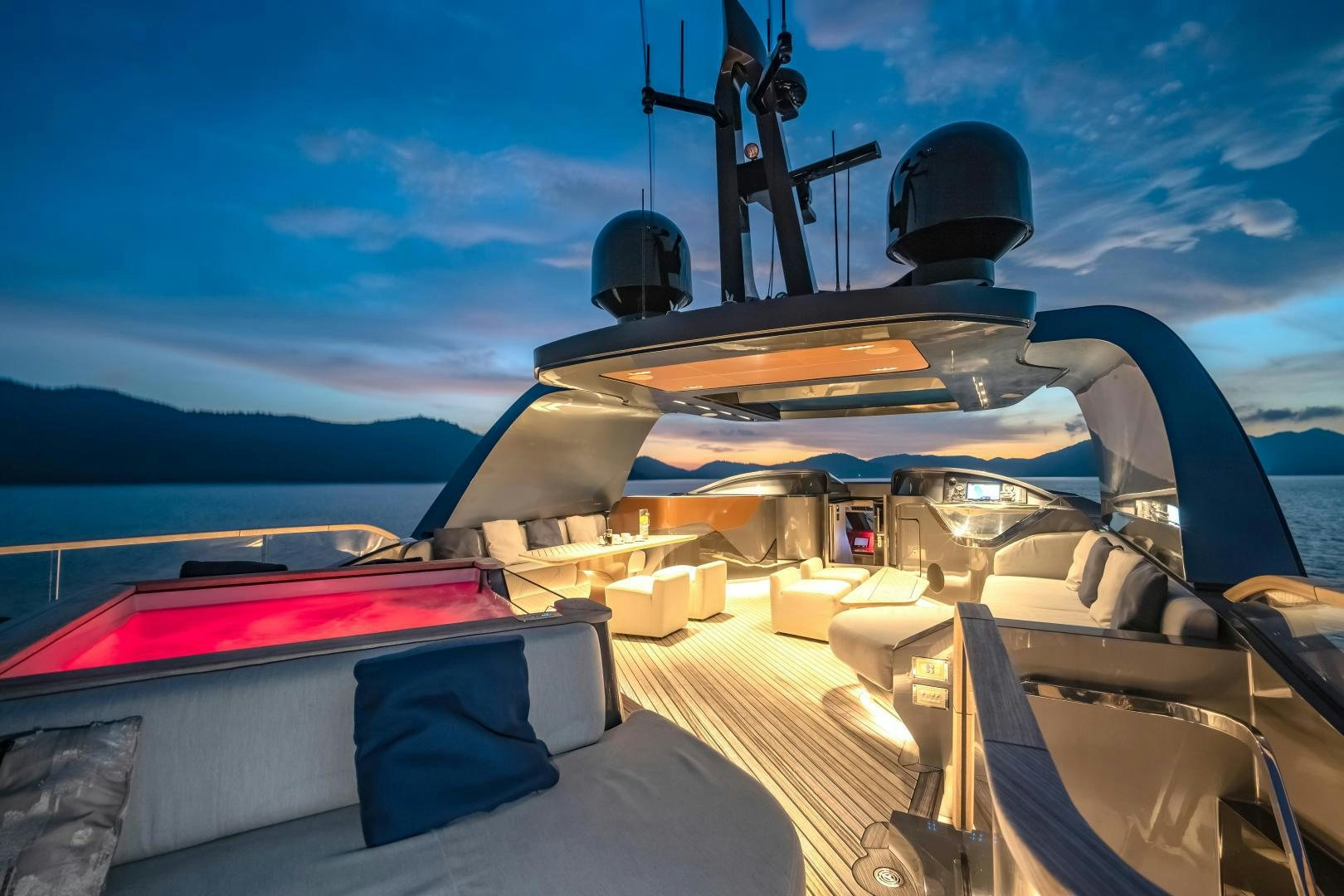 the cockpit of a plane aboard LA VIE Yacht for Sale