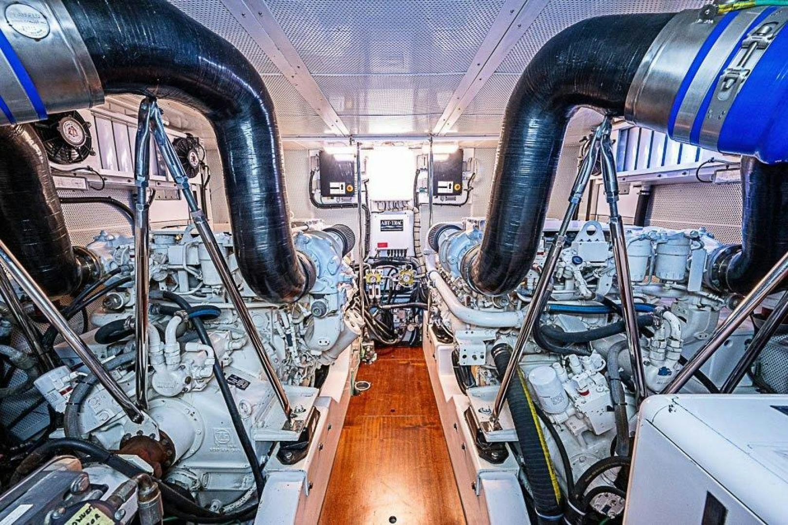 a large machine with large pipes aboard NAMHARA Yacht for Sale