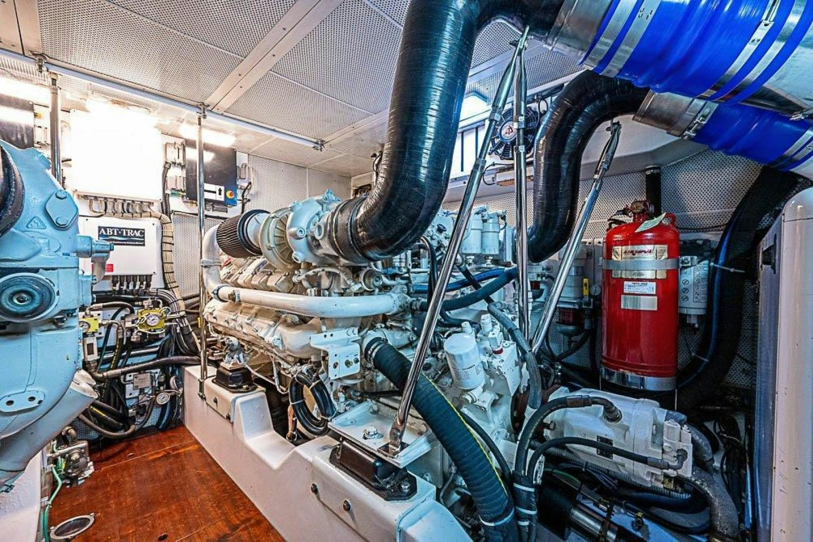 a machine with a large machine aboard NAMHARA Yacht for Sale