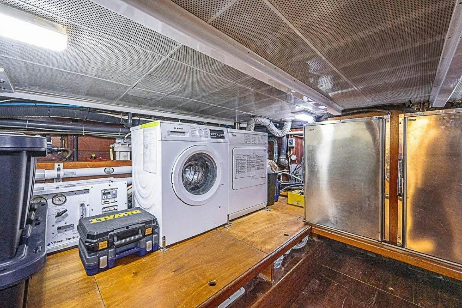 a large room with machines aboard NAMHARA Yacht for Sale