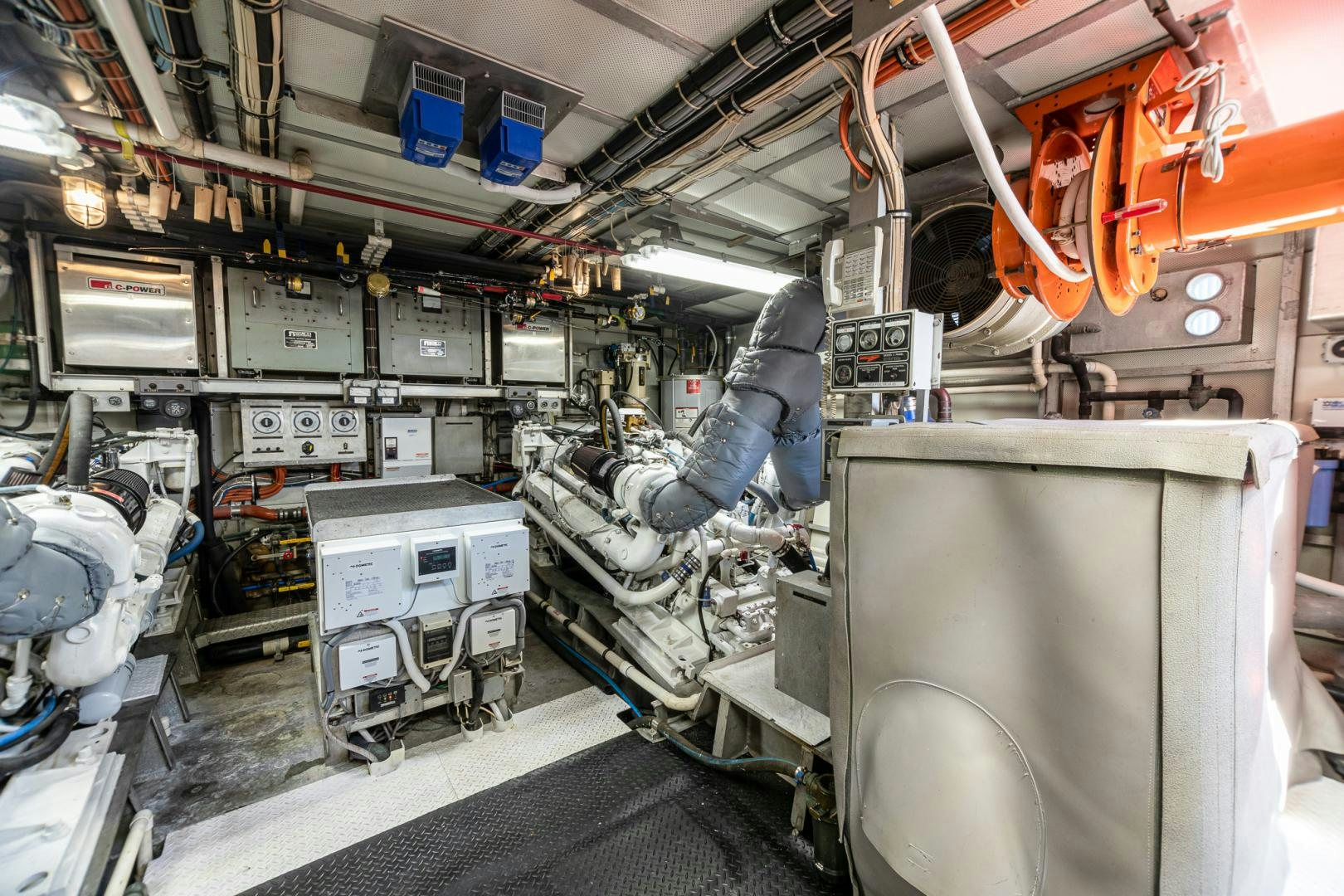 a person working in a factory aboard SIRENE Yacht for Sale