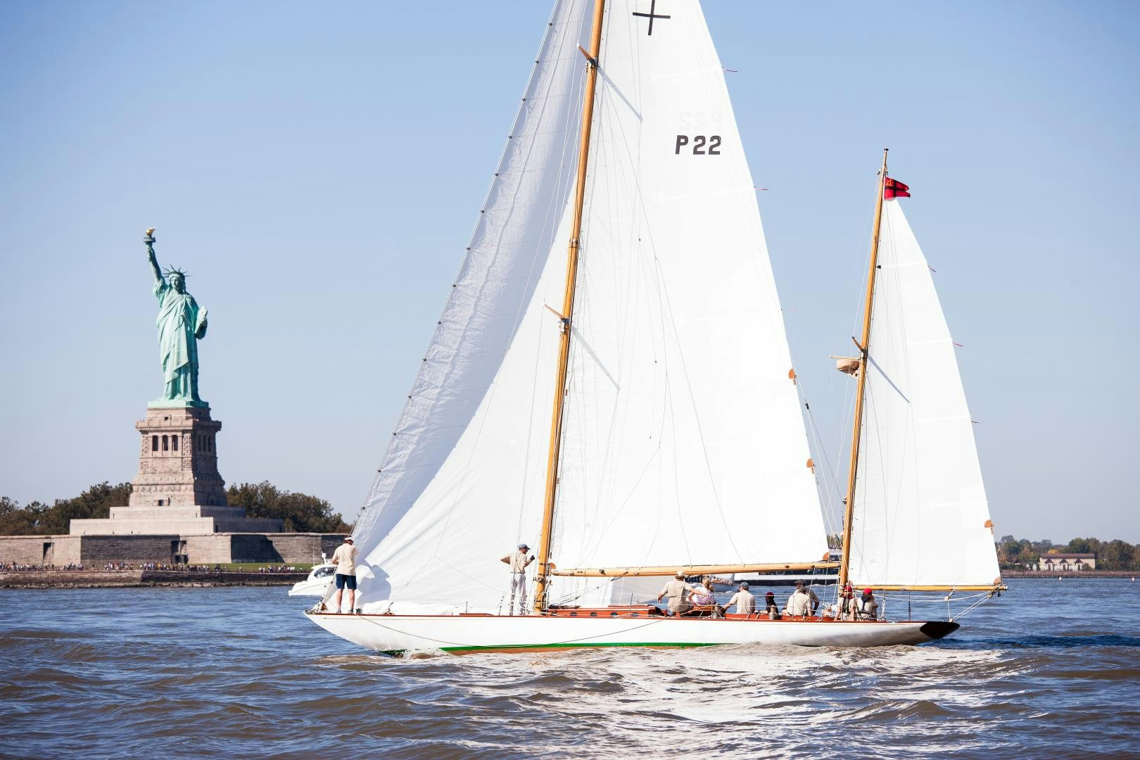 a sailboat in the water aboard BERNICE Yacht for Sale