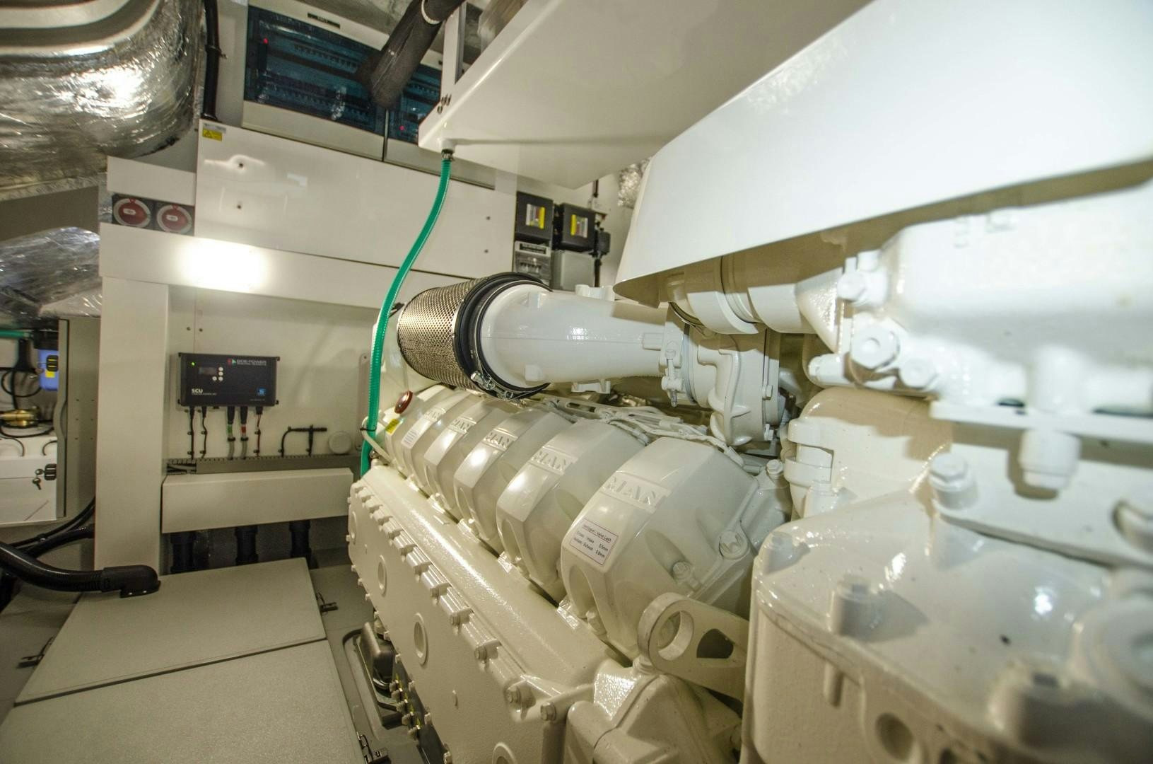 a close-up of a machine aboard DOUBLE OR NOTHING Yacht for Sale