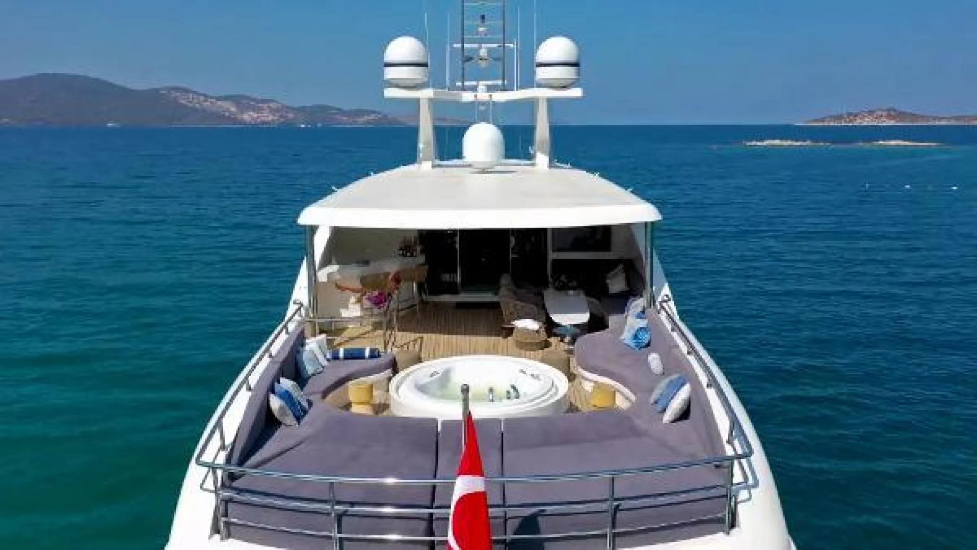 a boat on the water aboard VETRO Yacht for Sale
