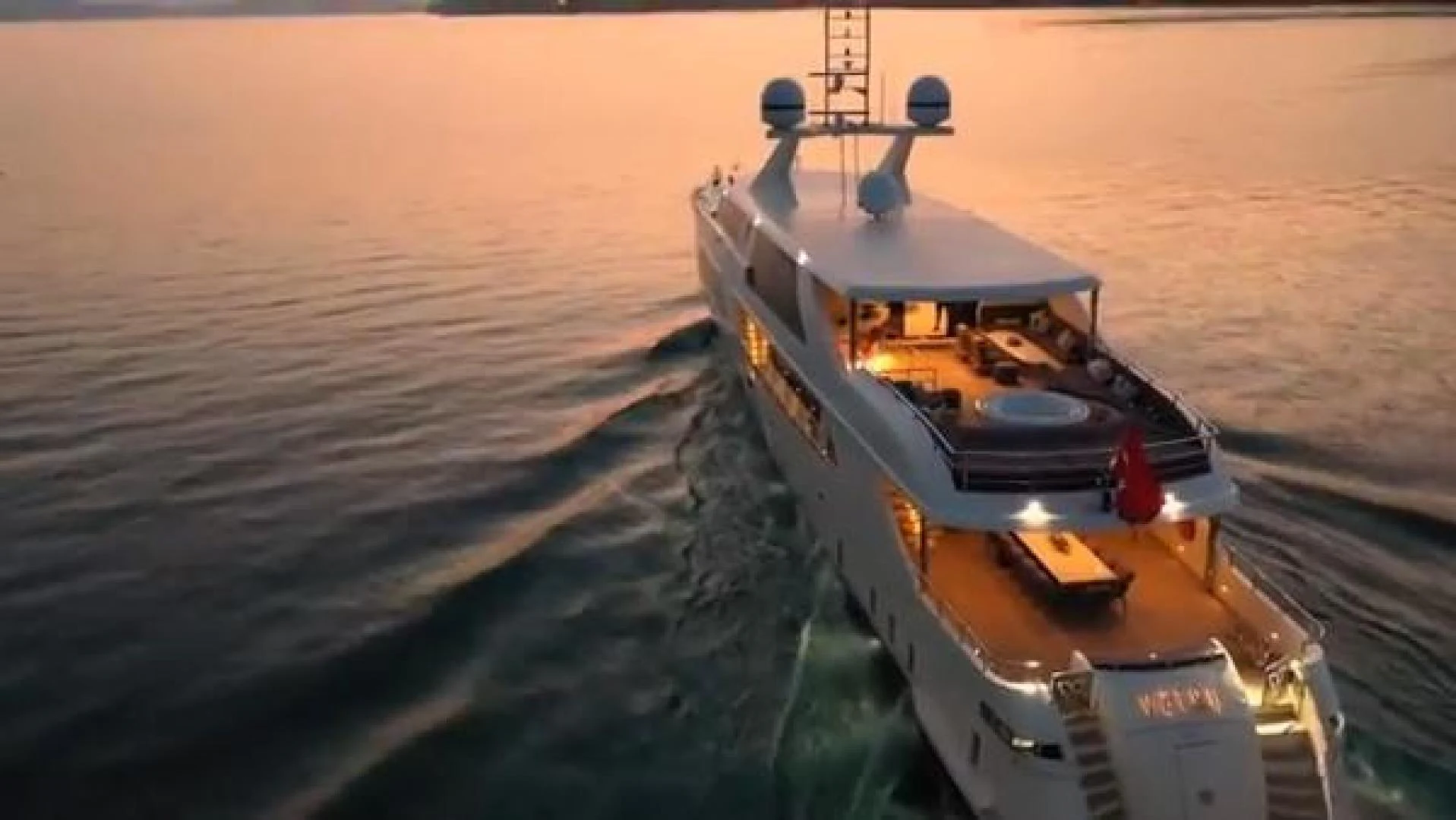 a boat in the water aboard VETRO Yacht for Sale