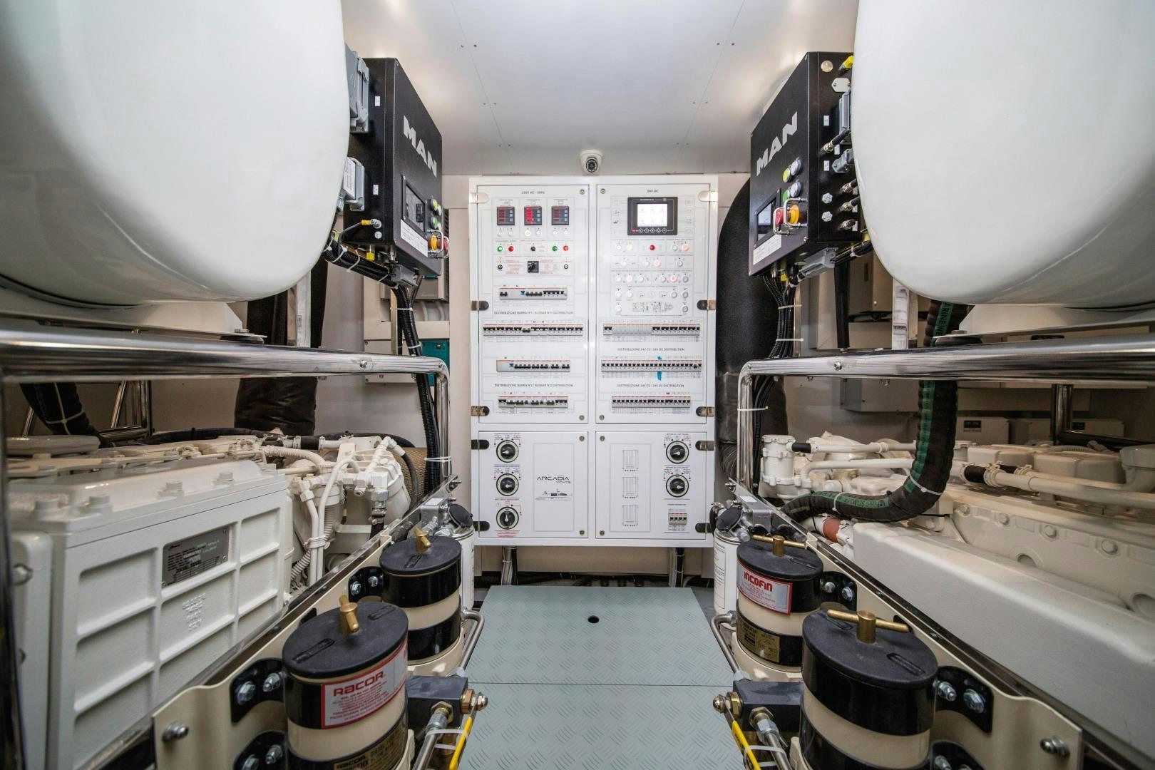a room with machinery and equipment aboard BOOMSHAKALAKA Yacht for Sale