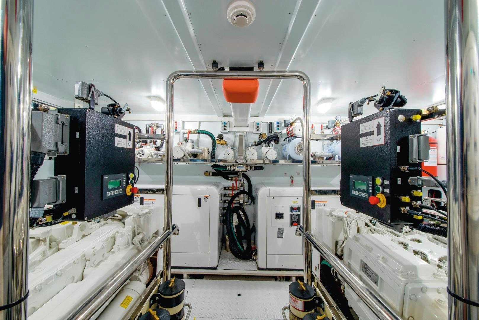 a room with machinery aboard BOOMSHAKALAKA Yacht for Sale