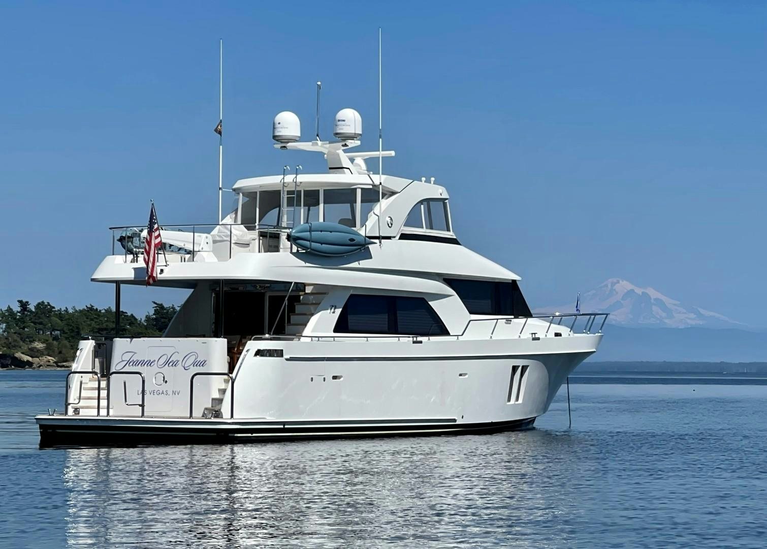 a boat on the water aboard JEANNE SEA QUA Yacht for Sale