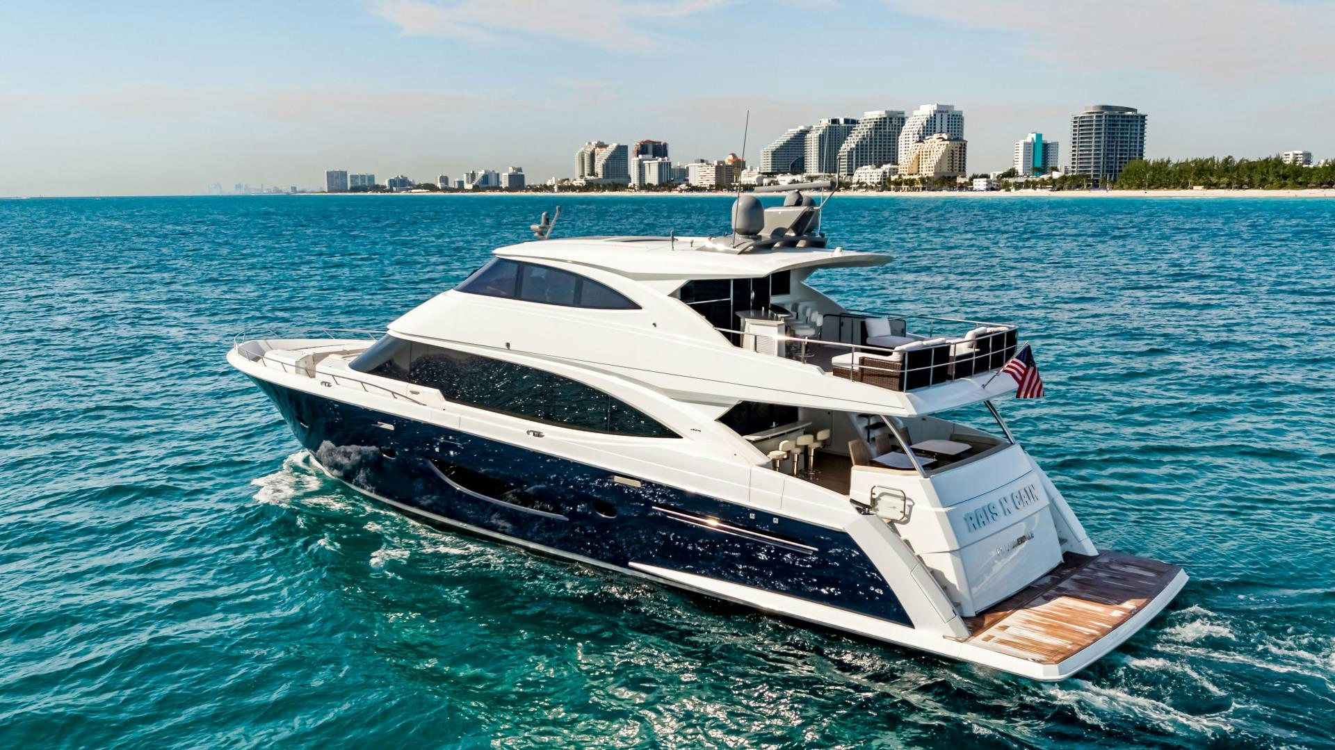 a boat on the water aboard INDIGO Yacht for Sale