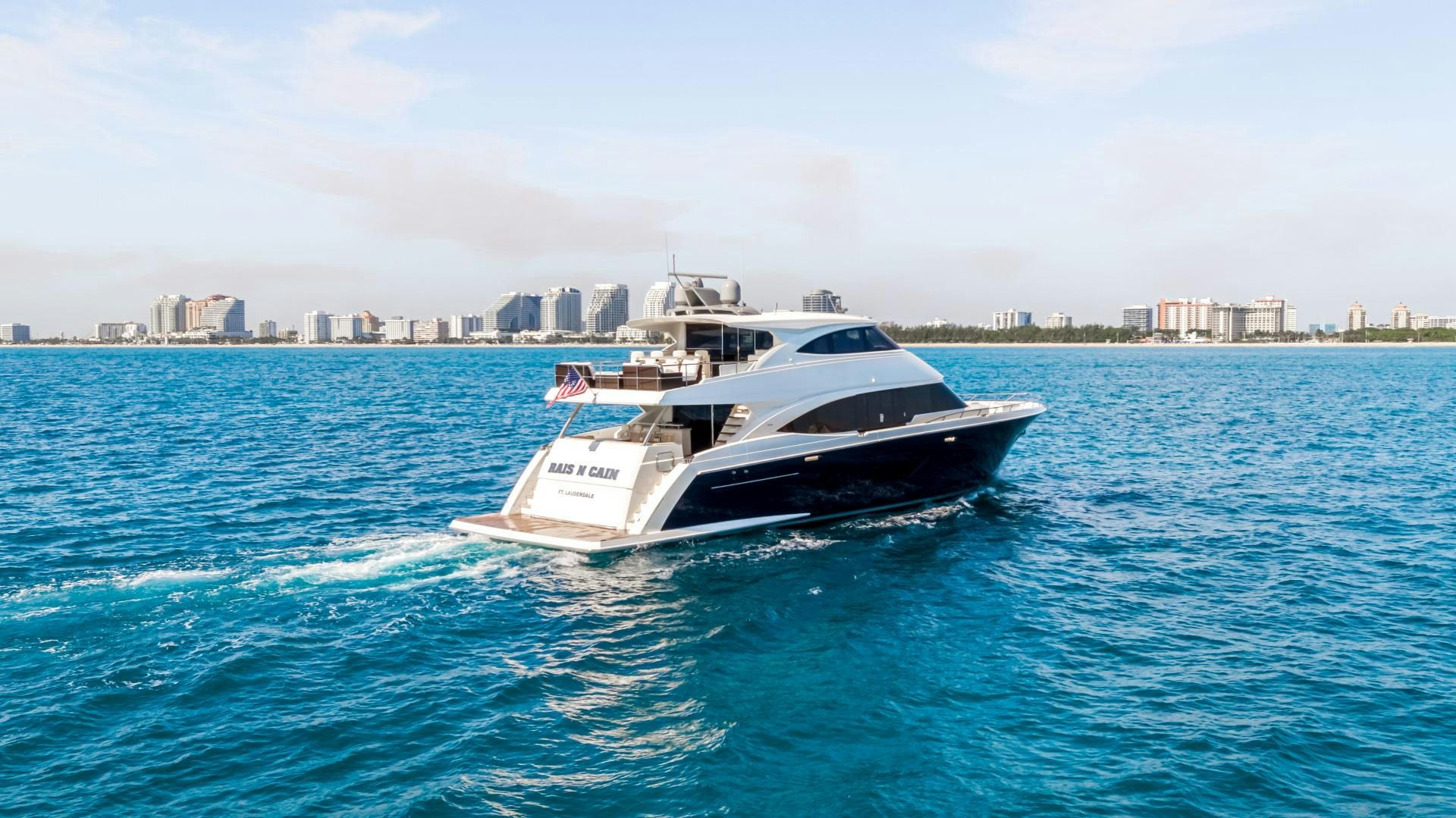 a boat on the water aboard INDIGO Yacht for Sale