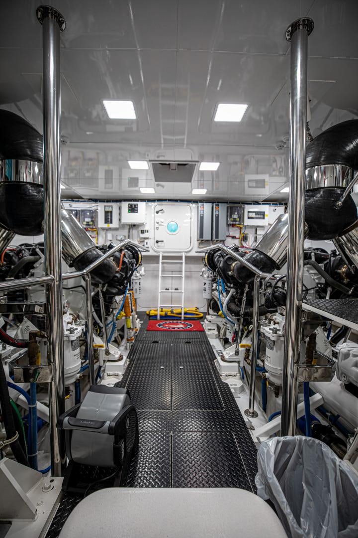 a room with many equipment aboard INDIGO Yacht for Sale