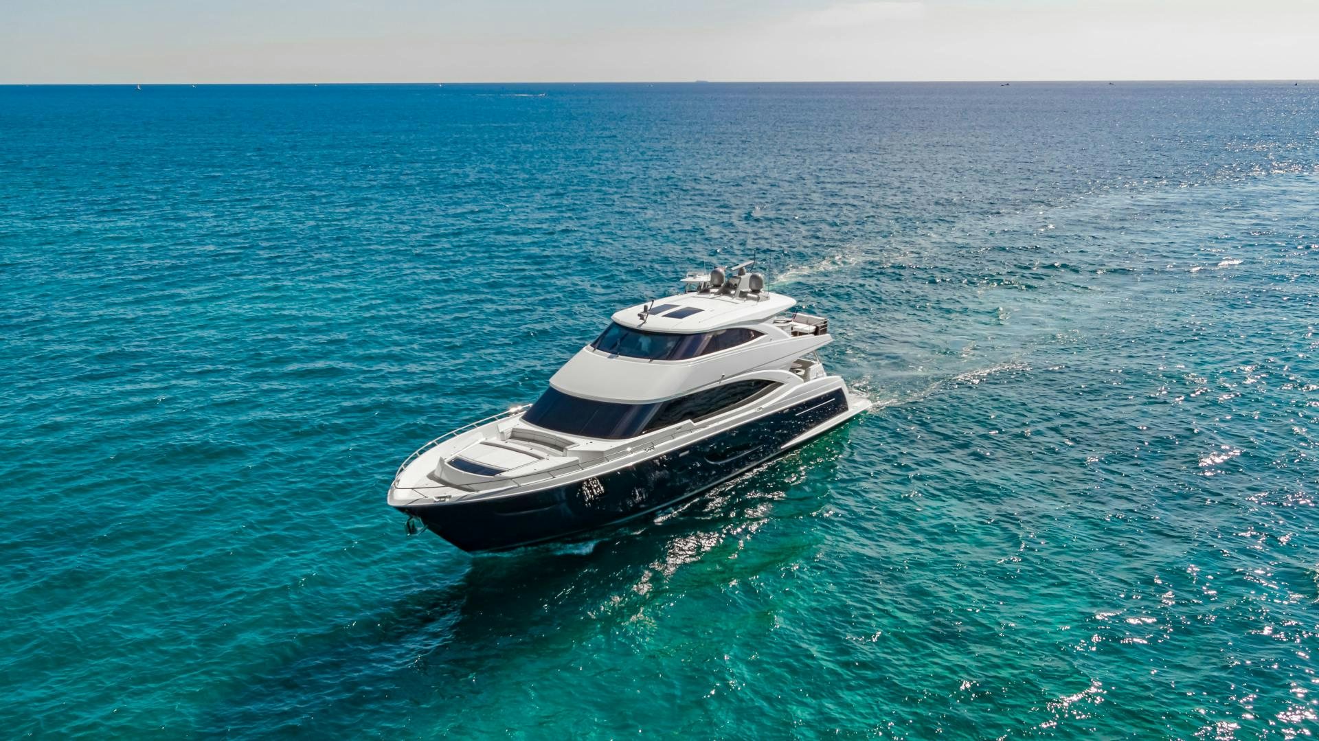 a boat in the water aboard INDIGO Yacht for Sale