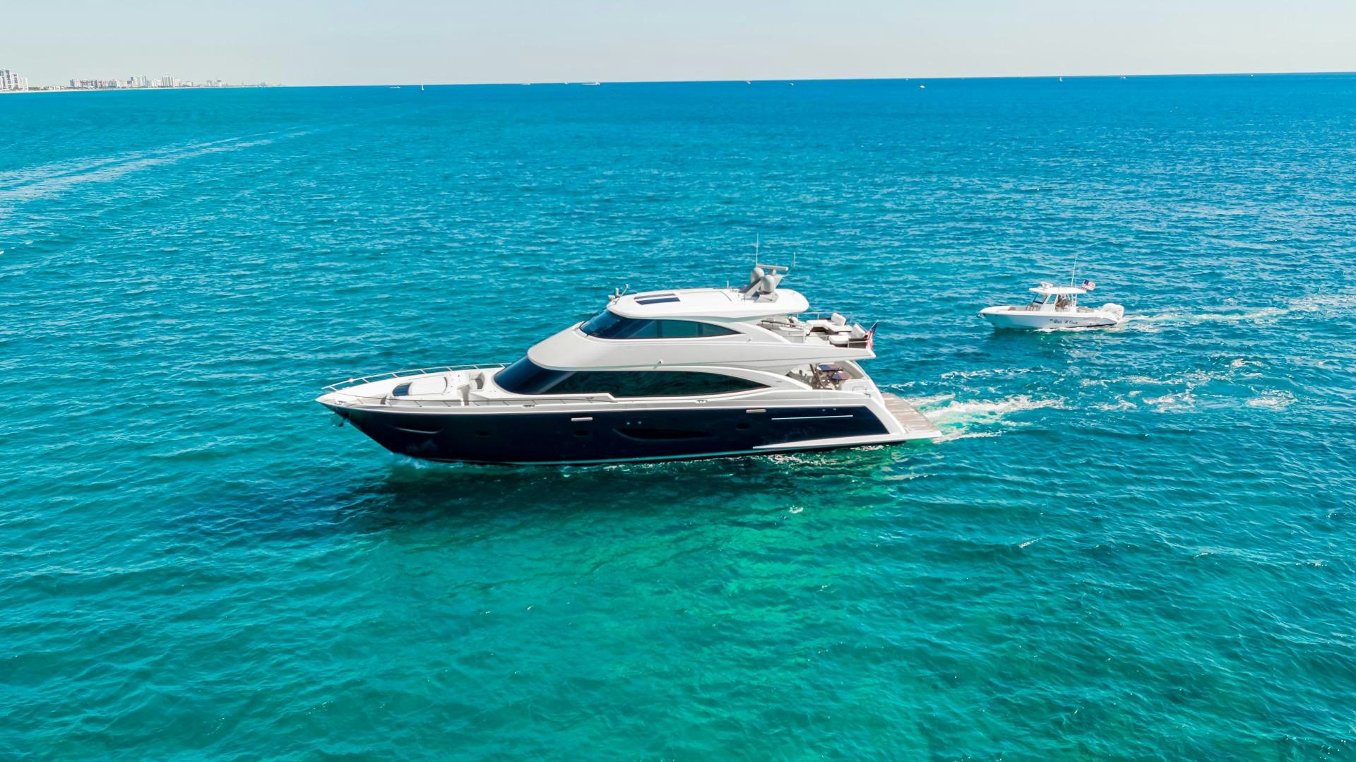 a boat in the water aboard INDIGO Yacht for Sale