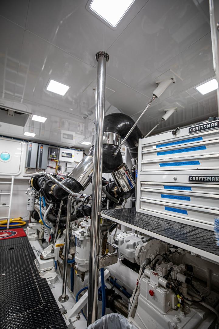 a machine inside a factory aboard INDIGO Yacht for Sale