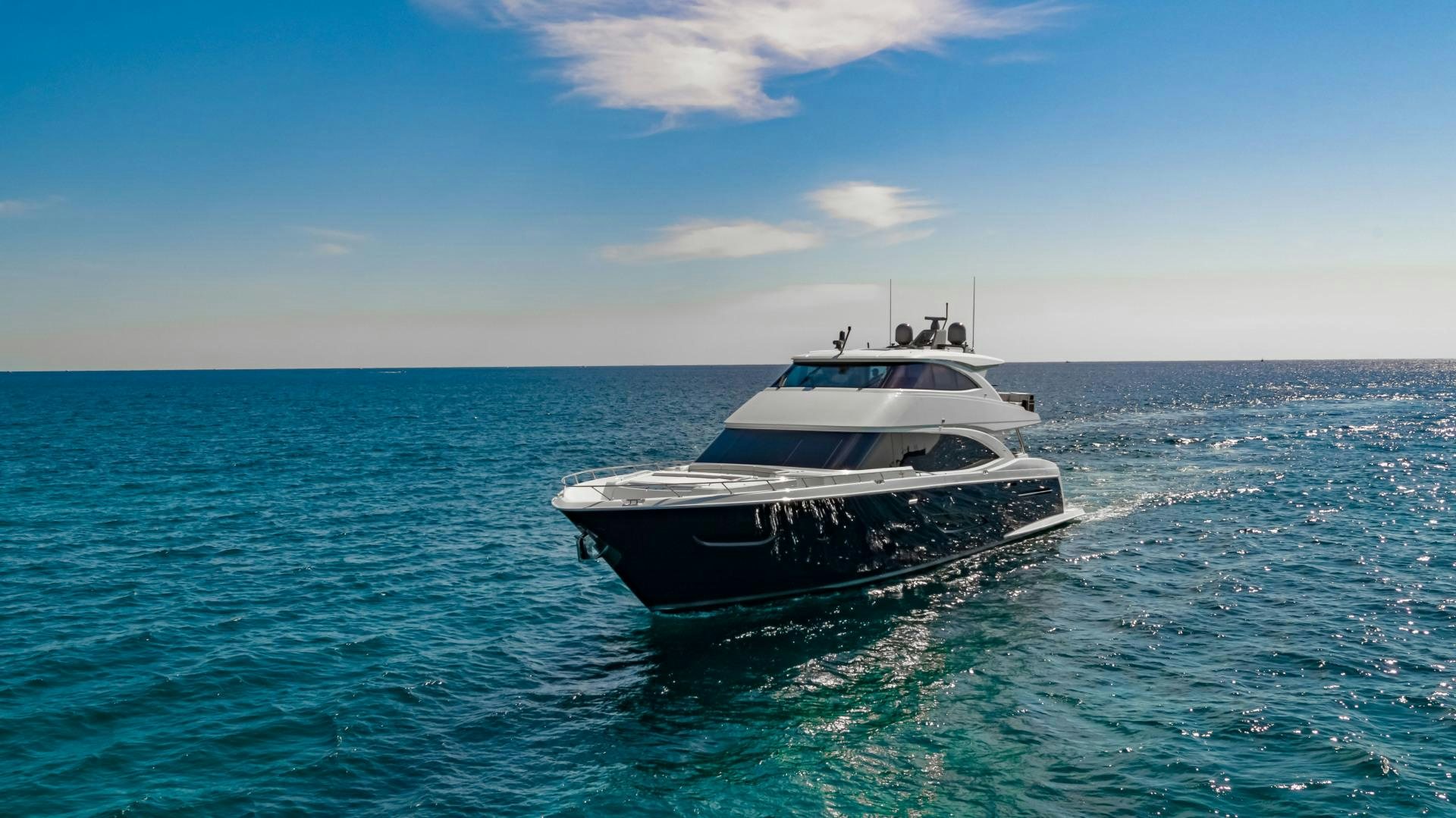 a boat in the water aboard INDIGO Yacht for Sale