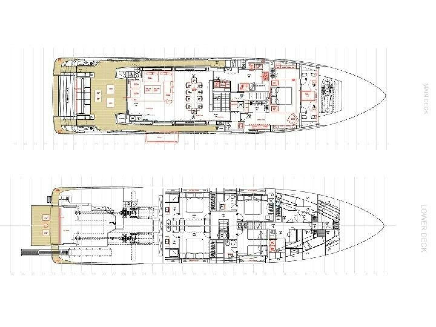 diagram aboard GIOIA Yacht for Sale