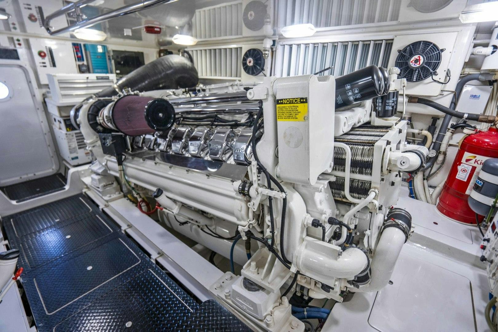 a machine with a large amount of equipment on it aboard LAST CALL Yacht for Sale