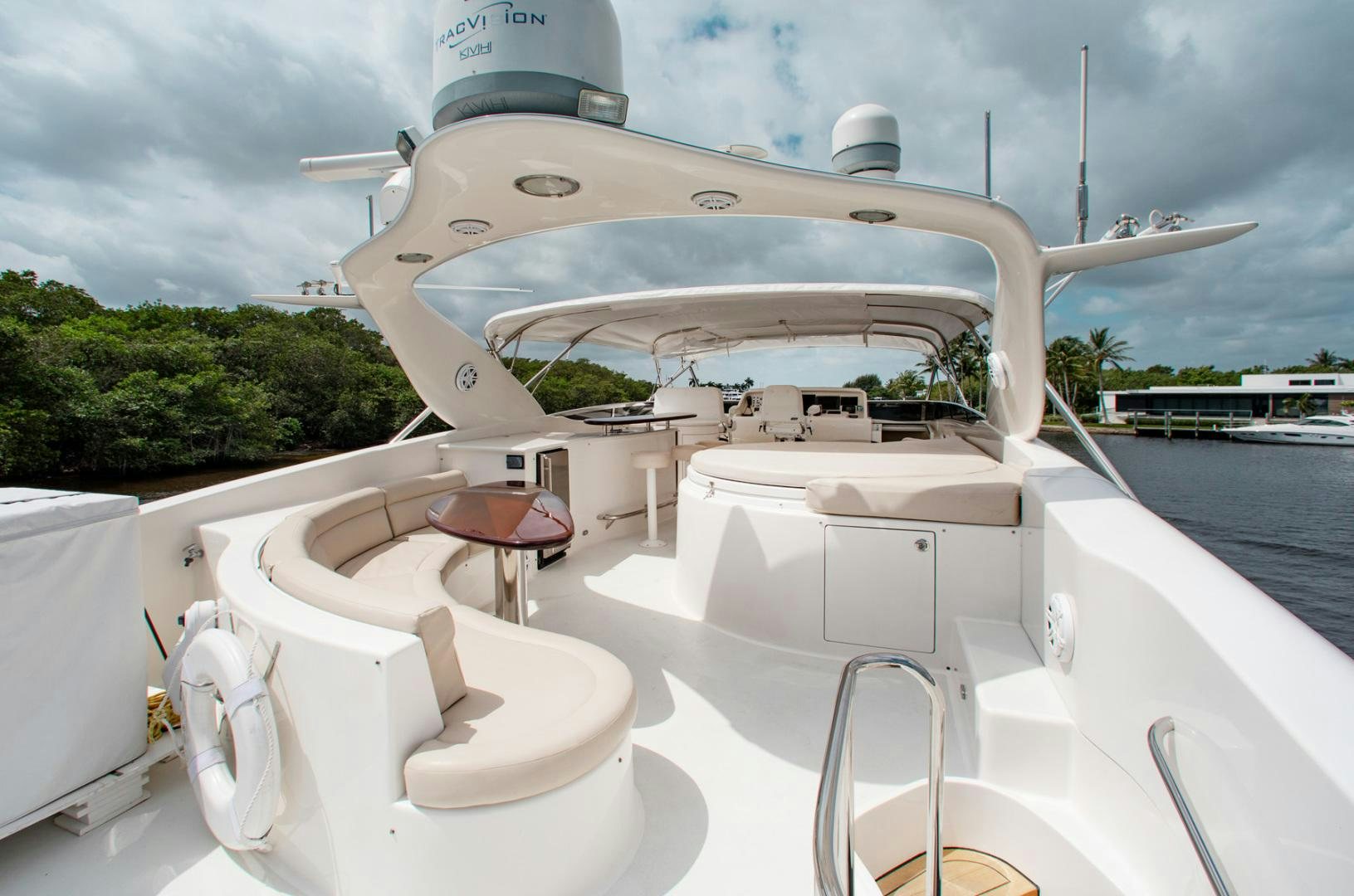 a boat with a large white ship aboard 26 NORTH Yacht for Sale