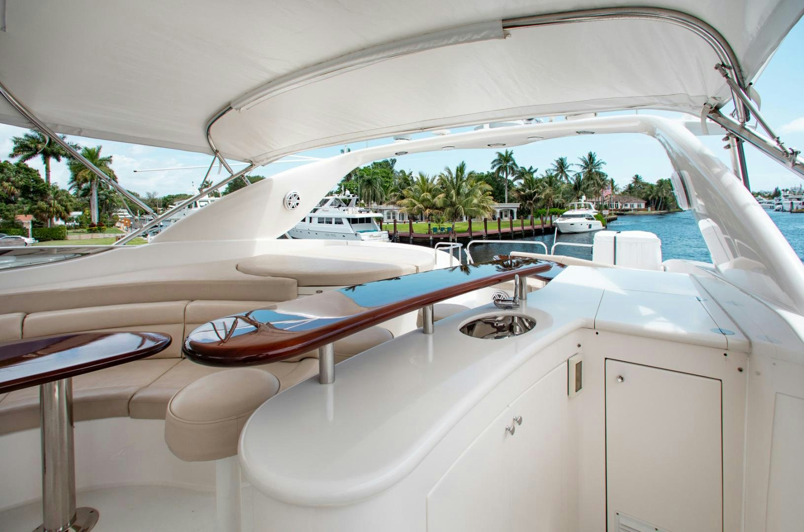 a boat on a deck aboard 26 NORTH Yacht for Sale