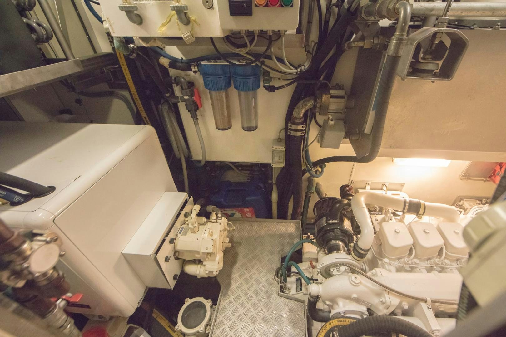 a large room with machinery aboard GREY GOOSE Yacht for Sale