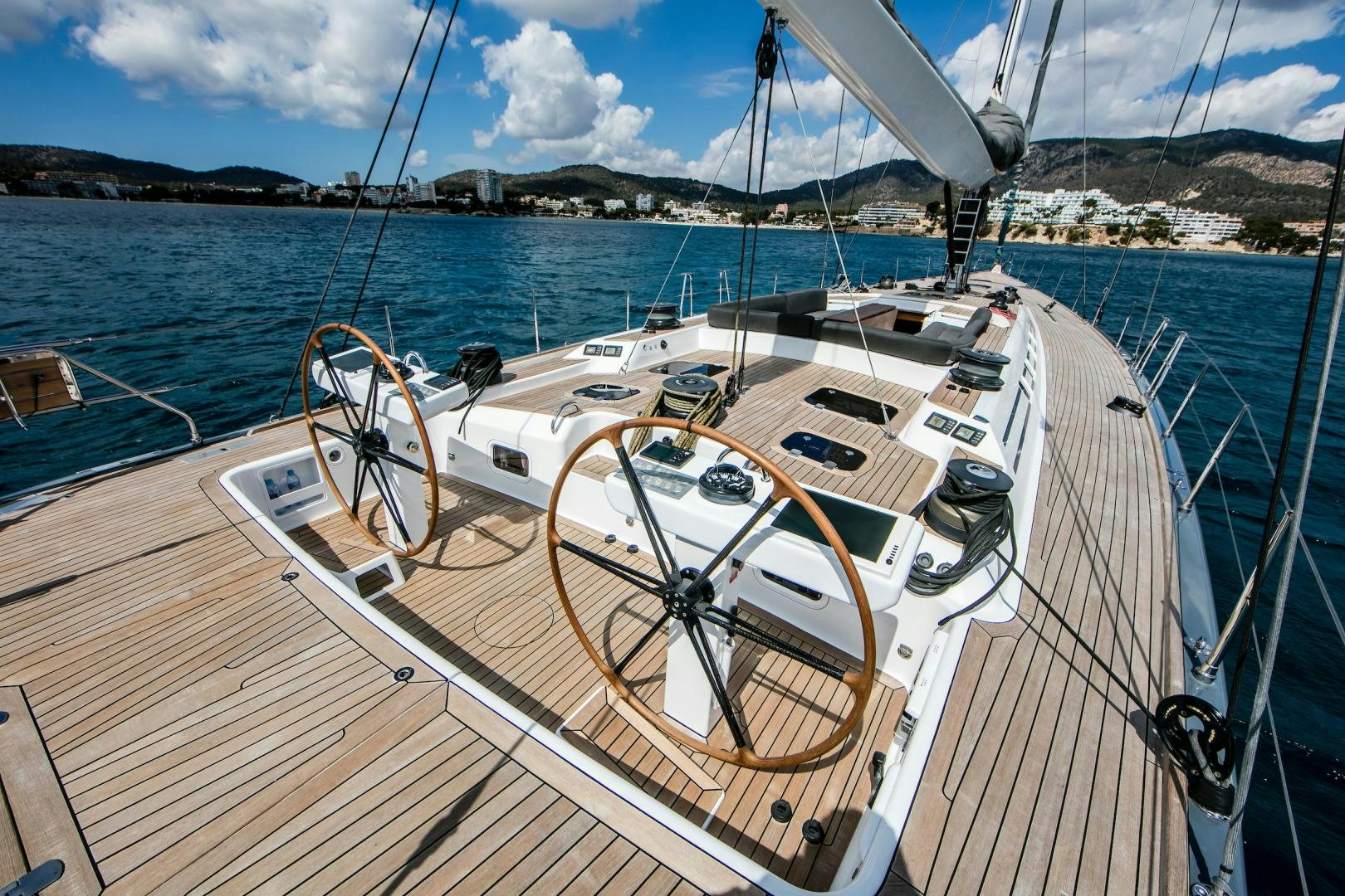 a boat on the water aboard GREY GOOSE Yacht for Sale