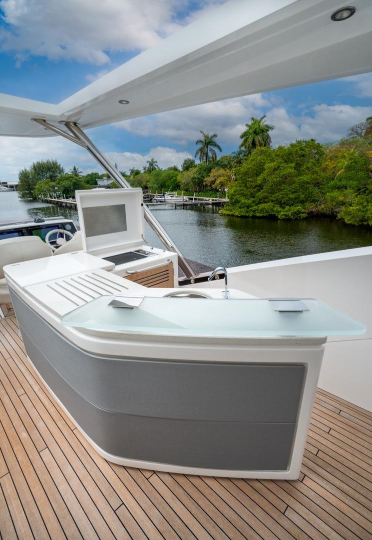 a boat on the water aboard TEMPUS FUGIT Yacht for Sale