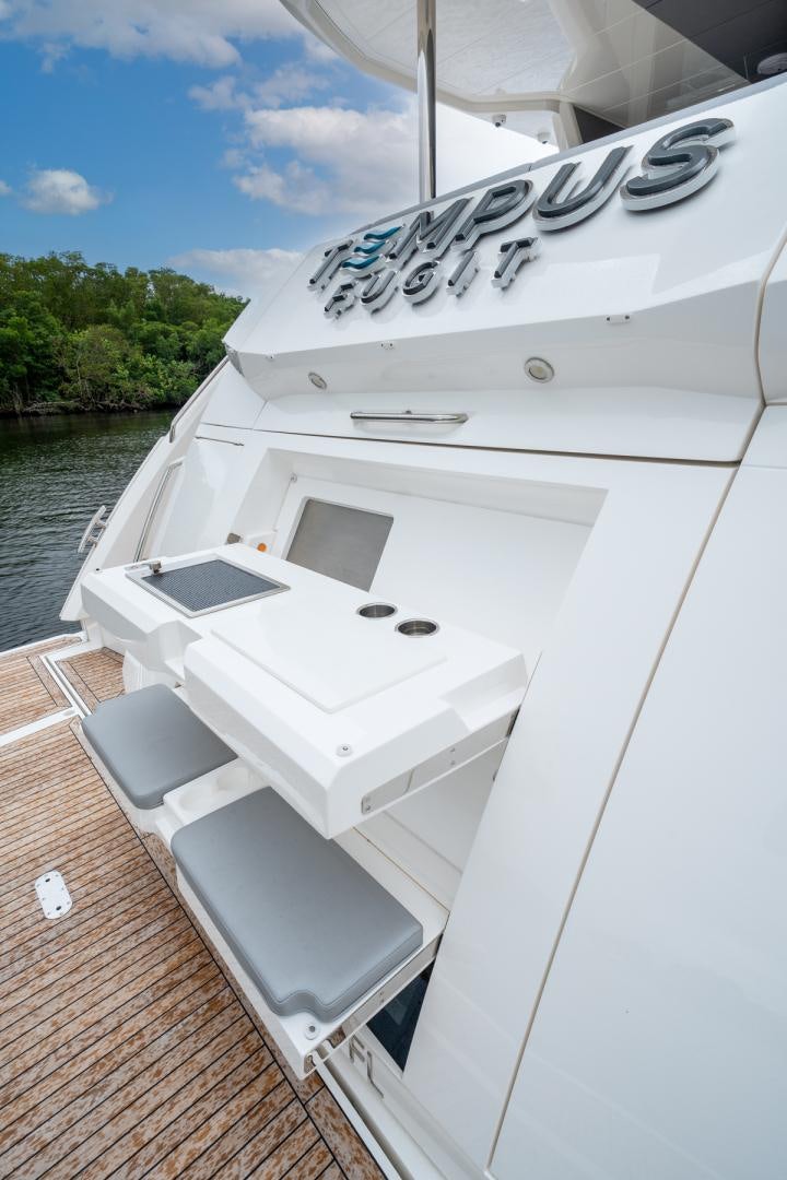a boat on the water aboard TEMPUS FUGIT Yacht for Sale