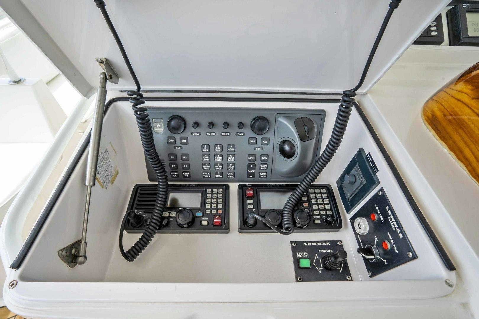 a close-up of a machine aboard TRANQUILO Yacht for Sale