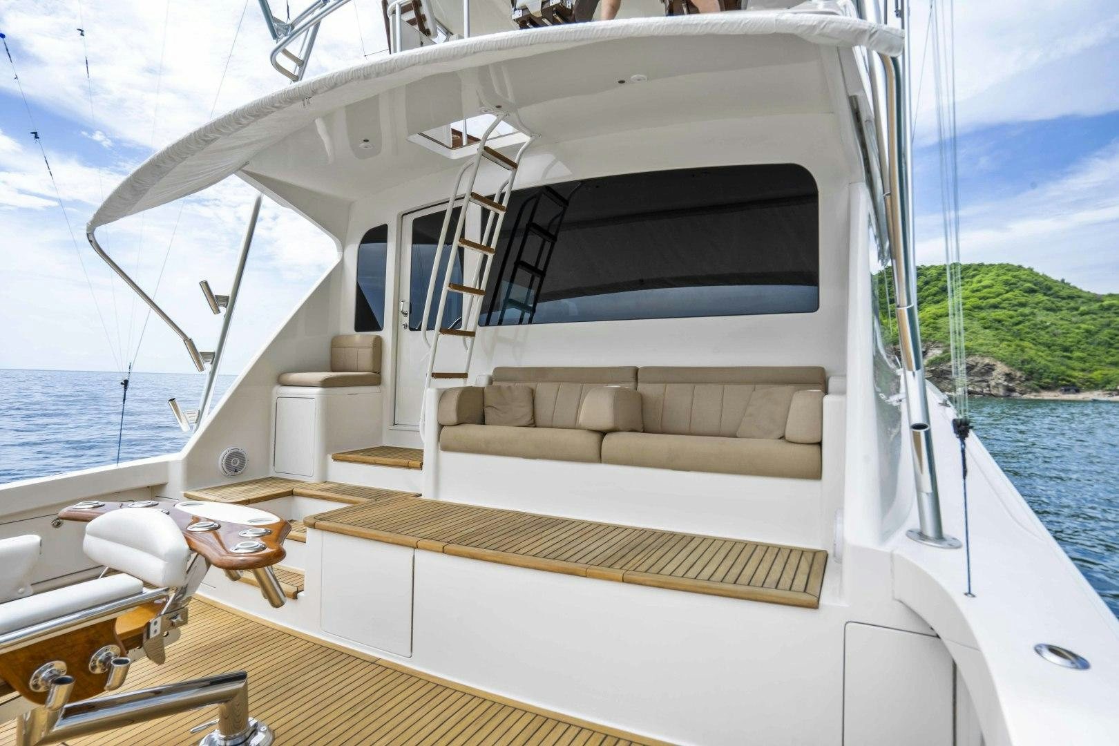 a boat on the water aboard TRANQUILO Yacht for Sale