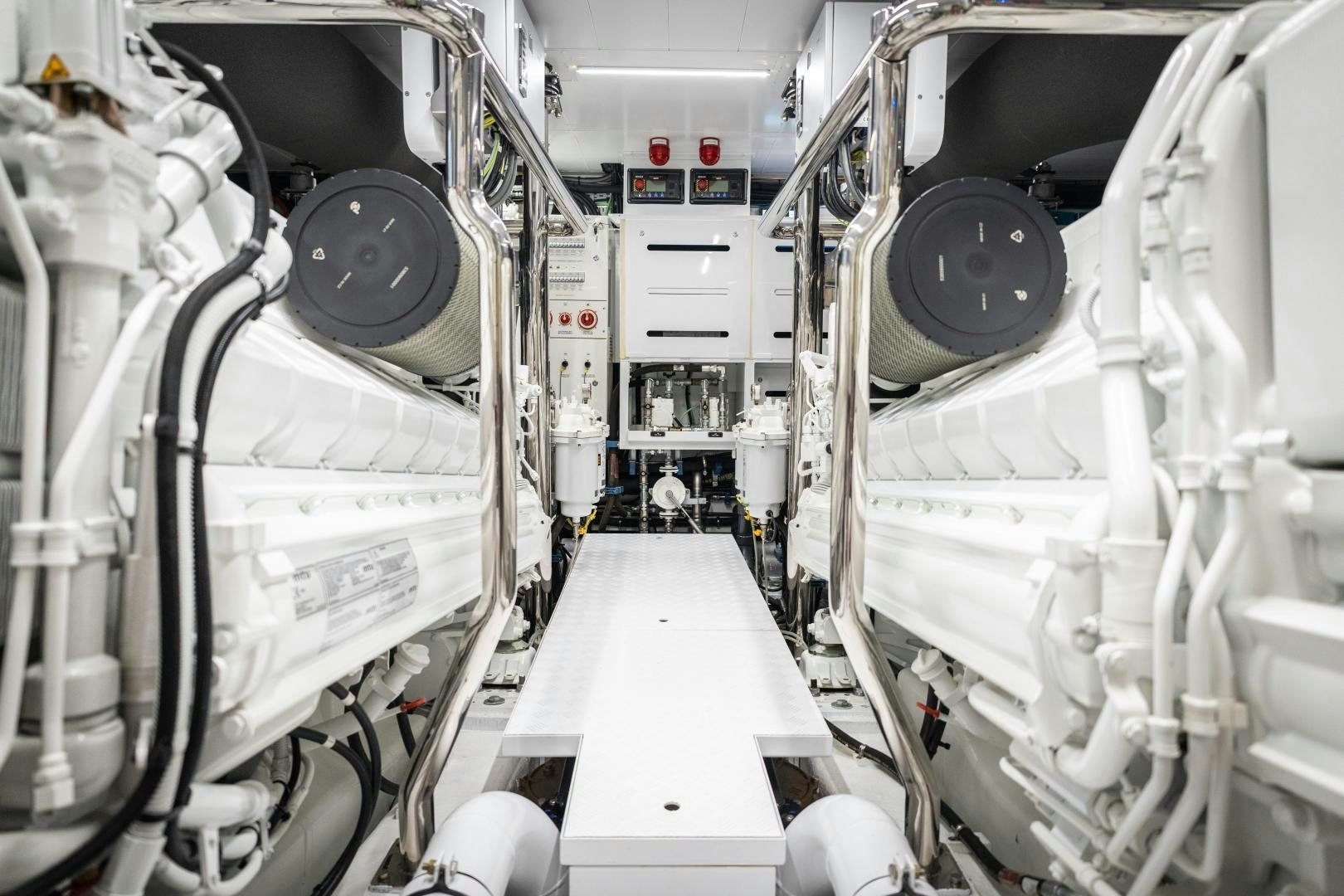 a room with machinery aboard ACE Yacht for Sale