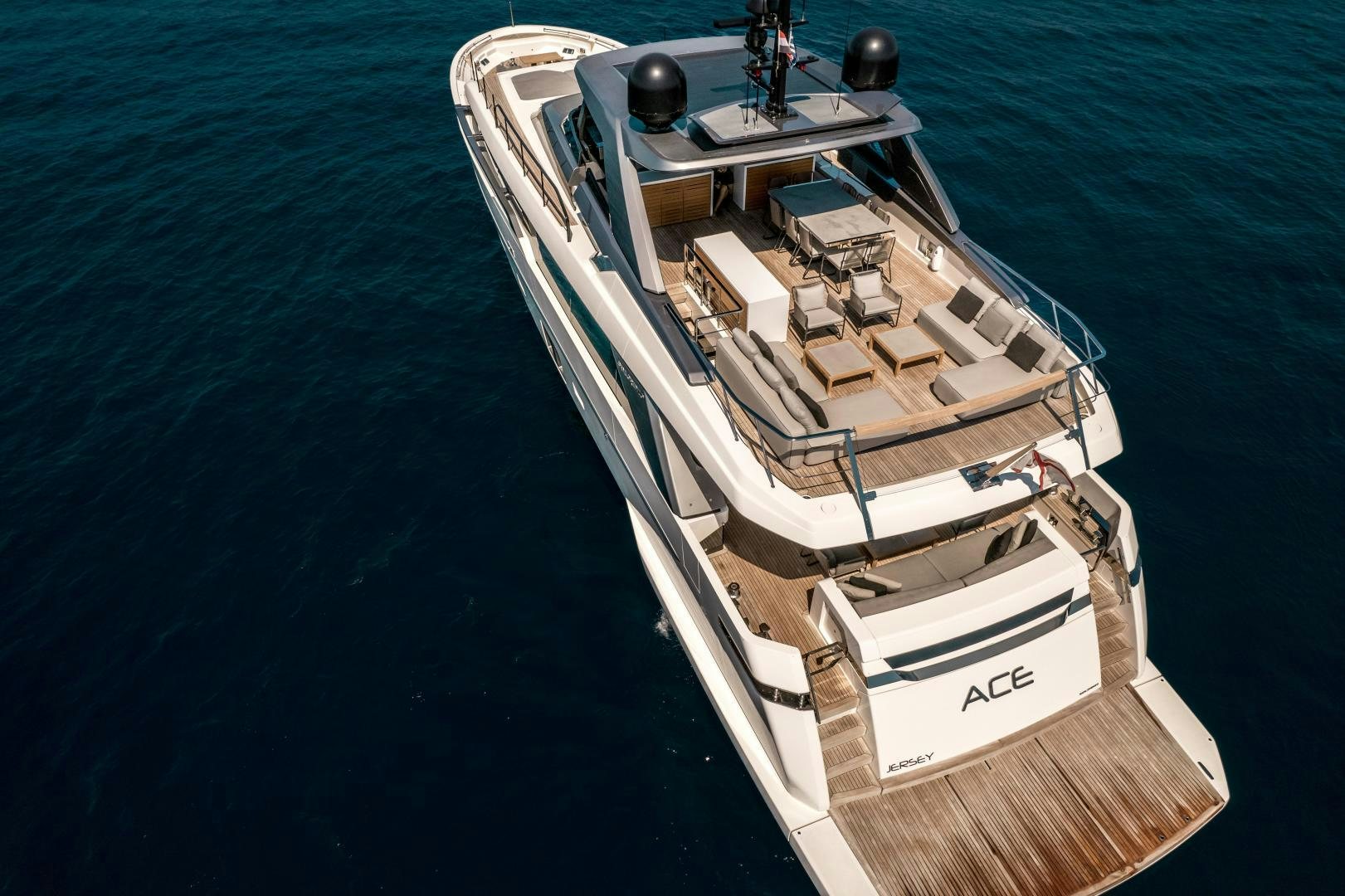 a boat on the water aboard ACE Yacht for Sale
