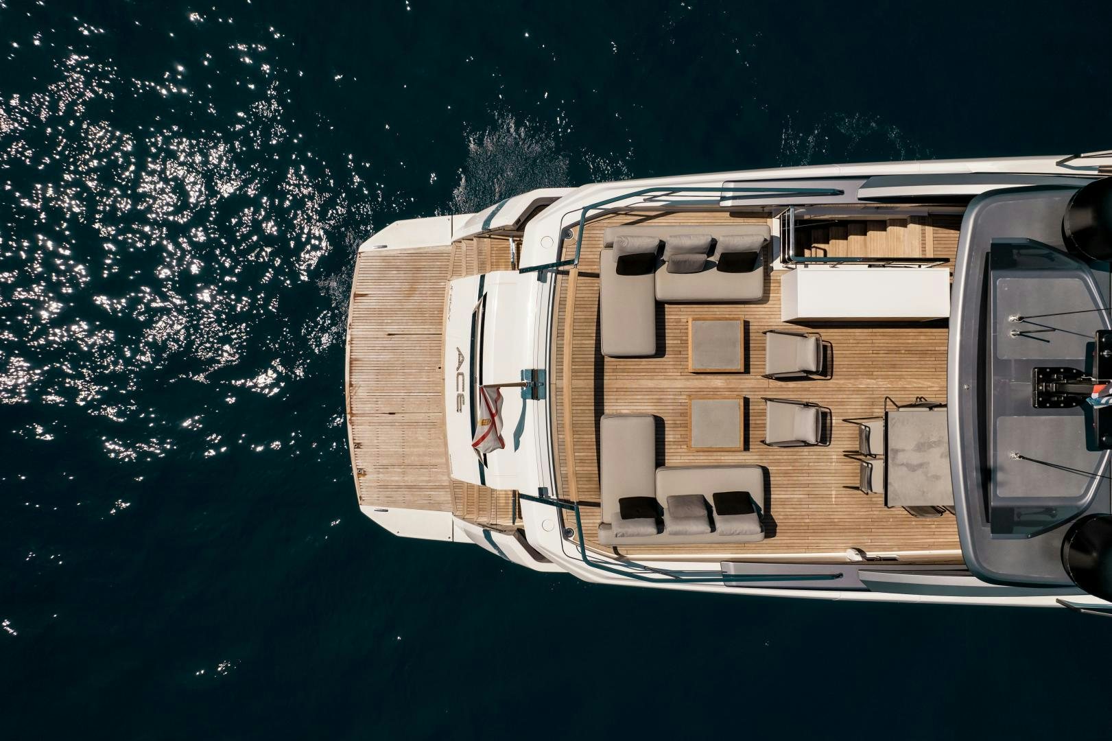 a boat on the water aboard ACE Yacht for Sale