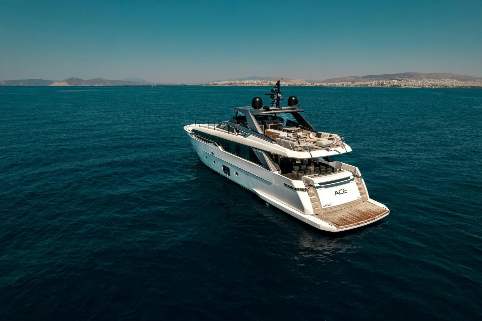a boat in the water aboard ACE Yacht for Sale
