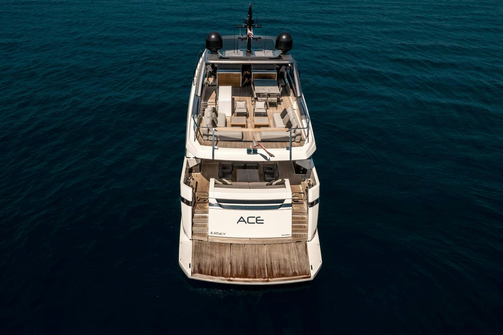 a boat in the water aboard ACE Yacht for Sale