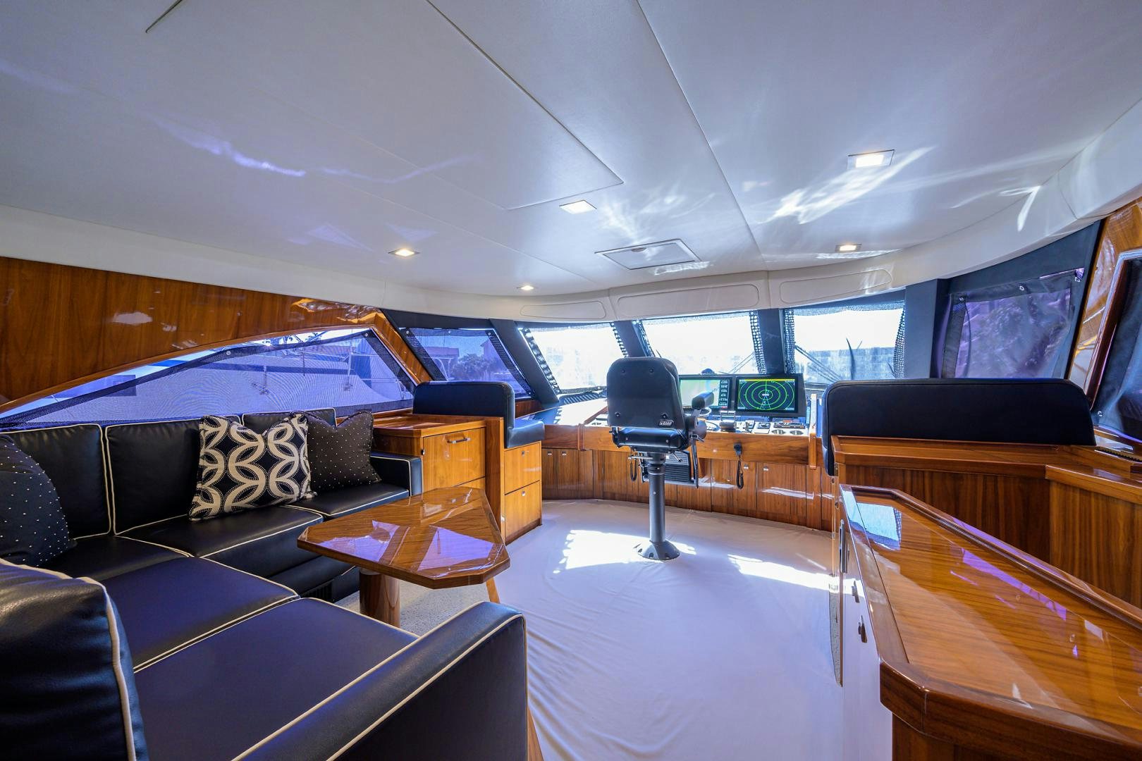 inside of a bus aboard SET IN MY WAVES Yacht for Sale