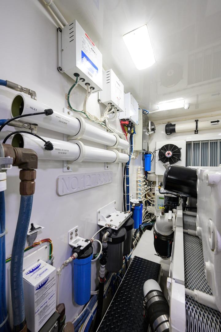 a machine with wires aboard SET IN MY WAVES Yacht for Sale