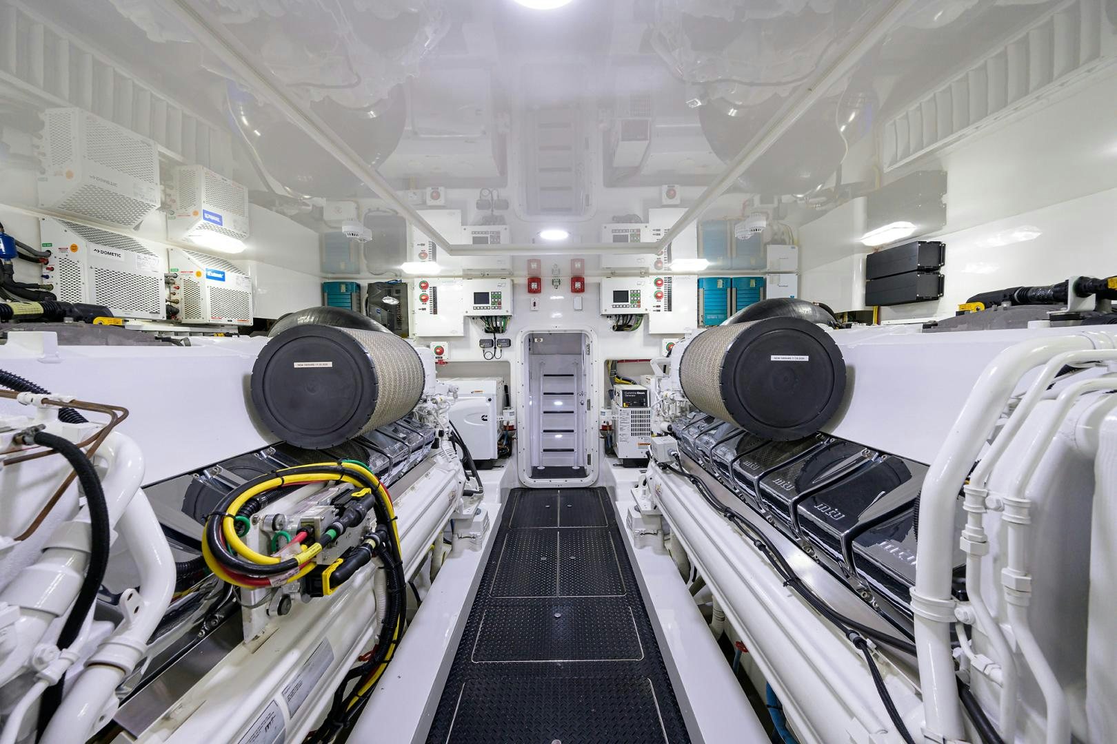 a large room with large machines aboard SET IN MY WAVES Yacht for Sale