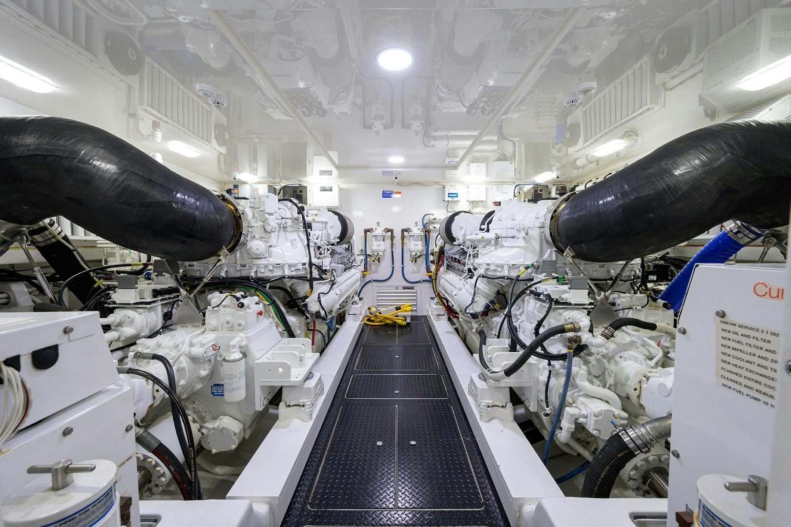 a large machine in a factory aboard SET IN MY WAVES Yacht for Sale