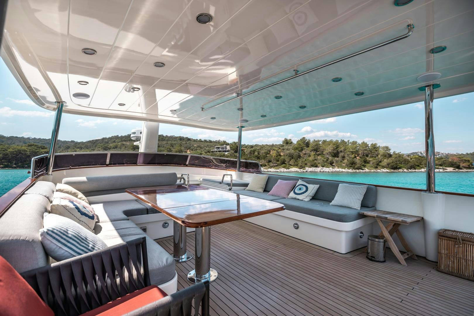 a boat on the water aboard DILNISIN Yacht for Sale