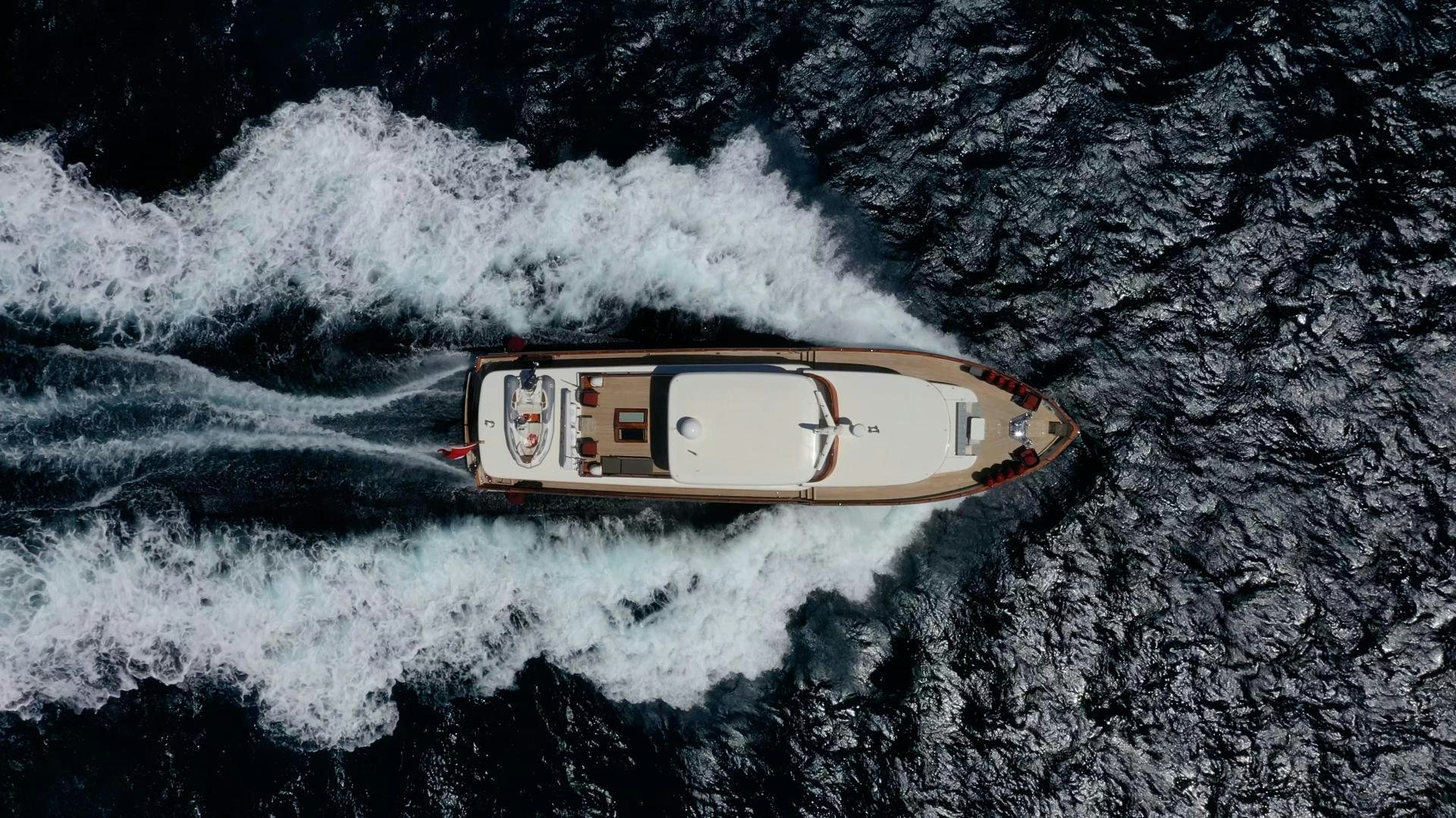 a space ship in space aboard DILNISIN Yacht for Sale