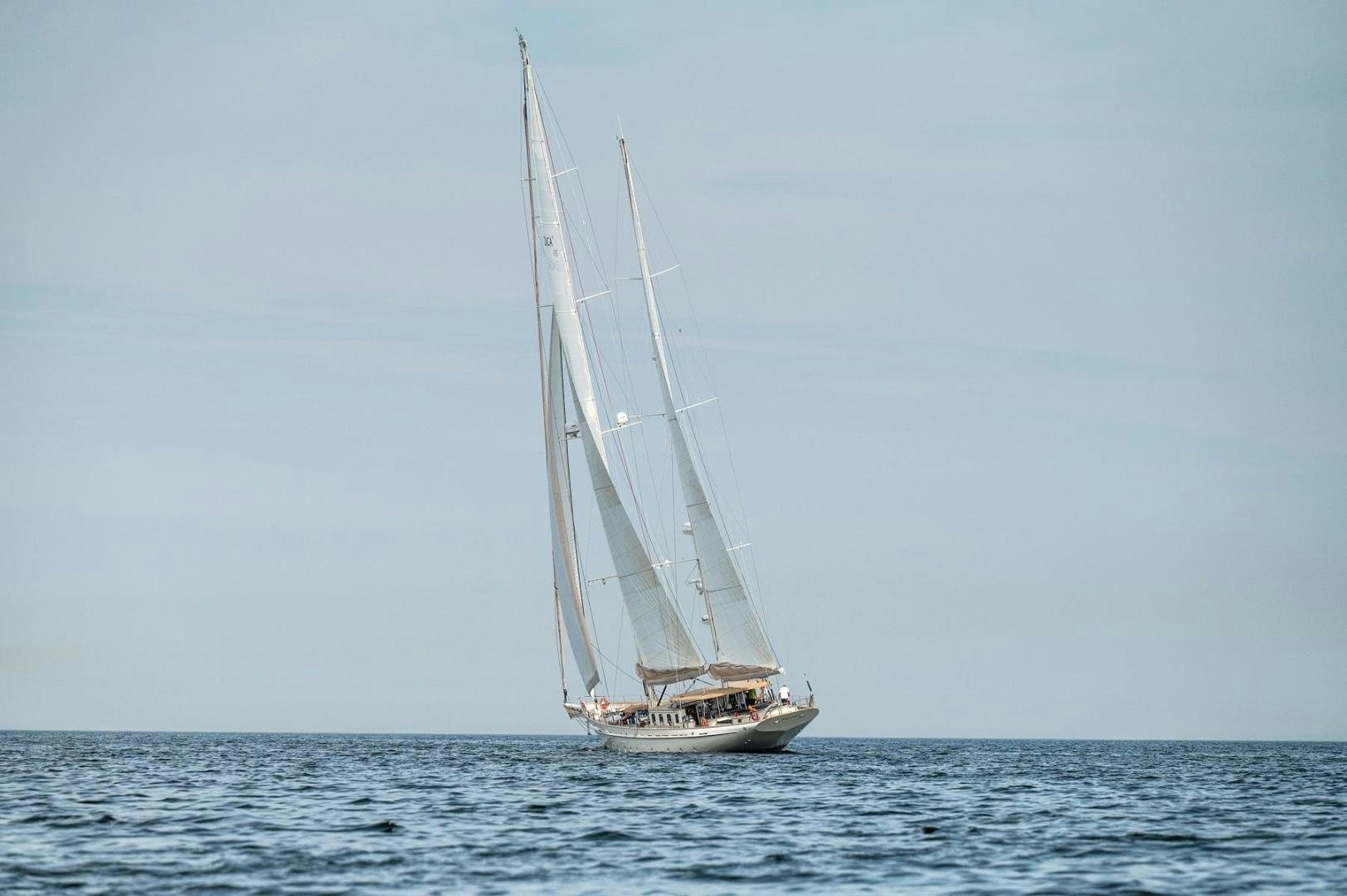 a sailboat in the ocean aboard MELODY Yacht for Sale