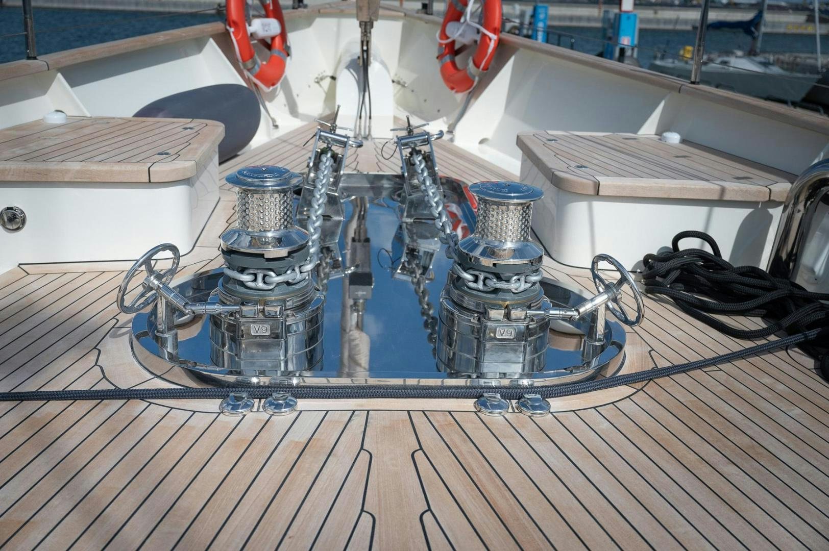 a machine on the counter aboard MELODY Yacht for Sale