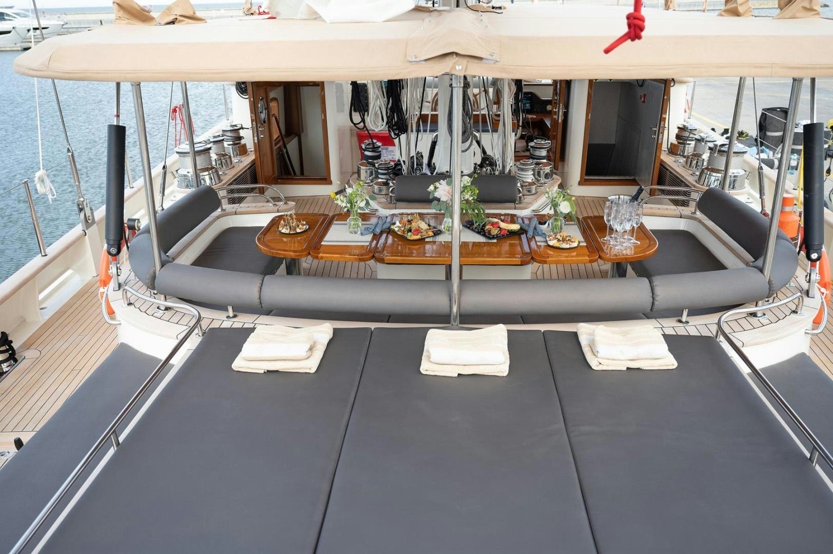 a boat on the water aboard MELODY Yacht for Sale