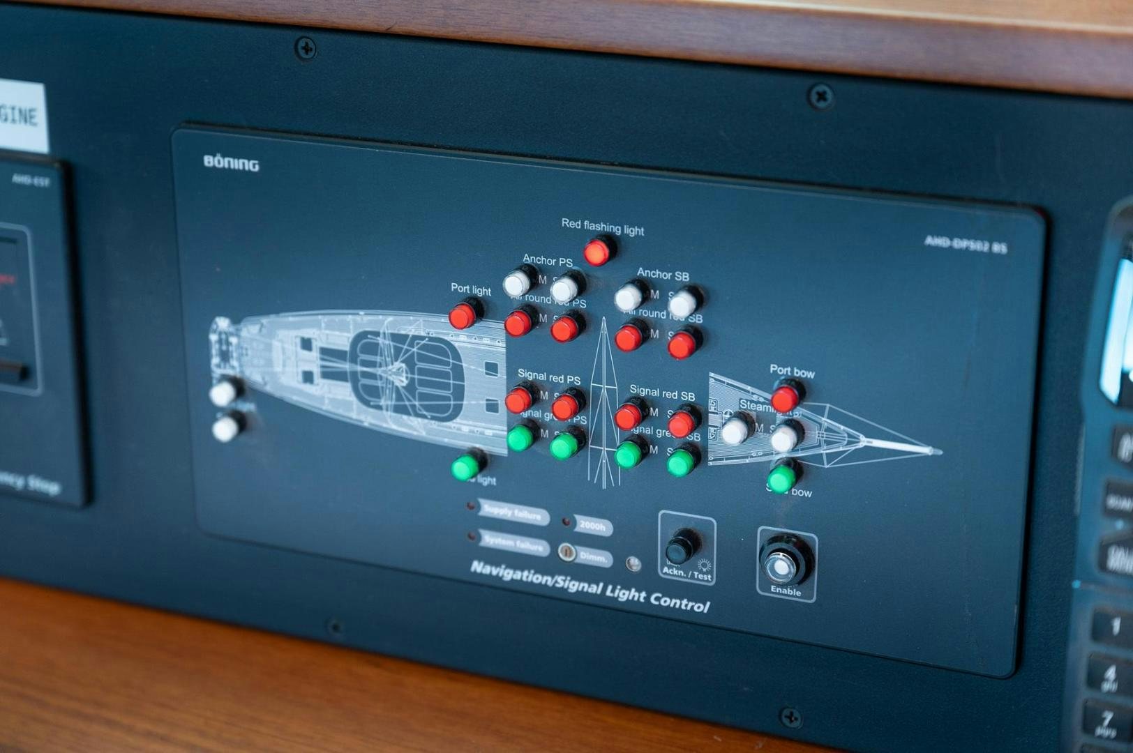 a black electronic device with colorful lights aboard MELODY Yacht for Sale