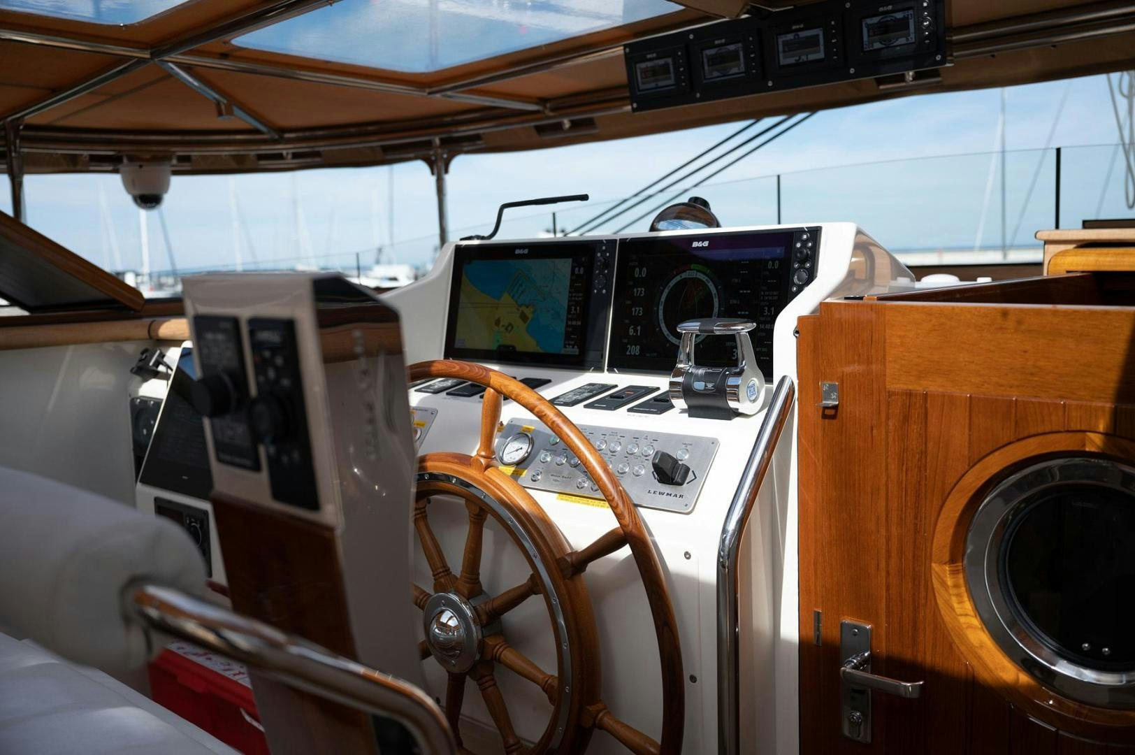 inside of a car aboard MELODY Yacht for Sale