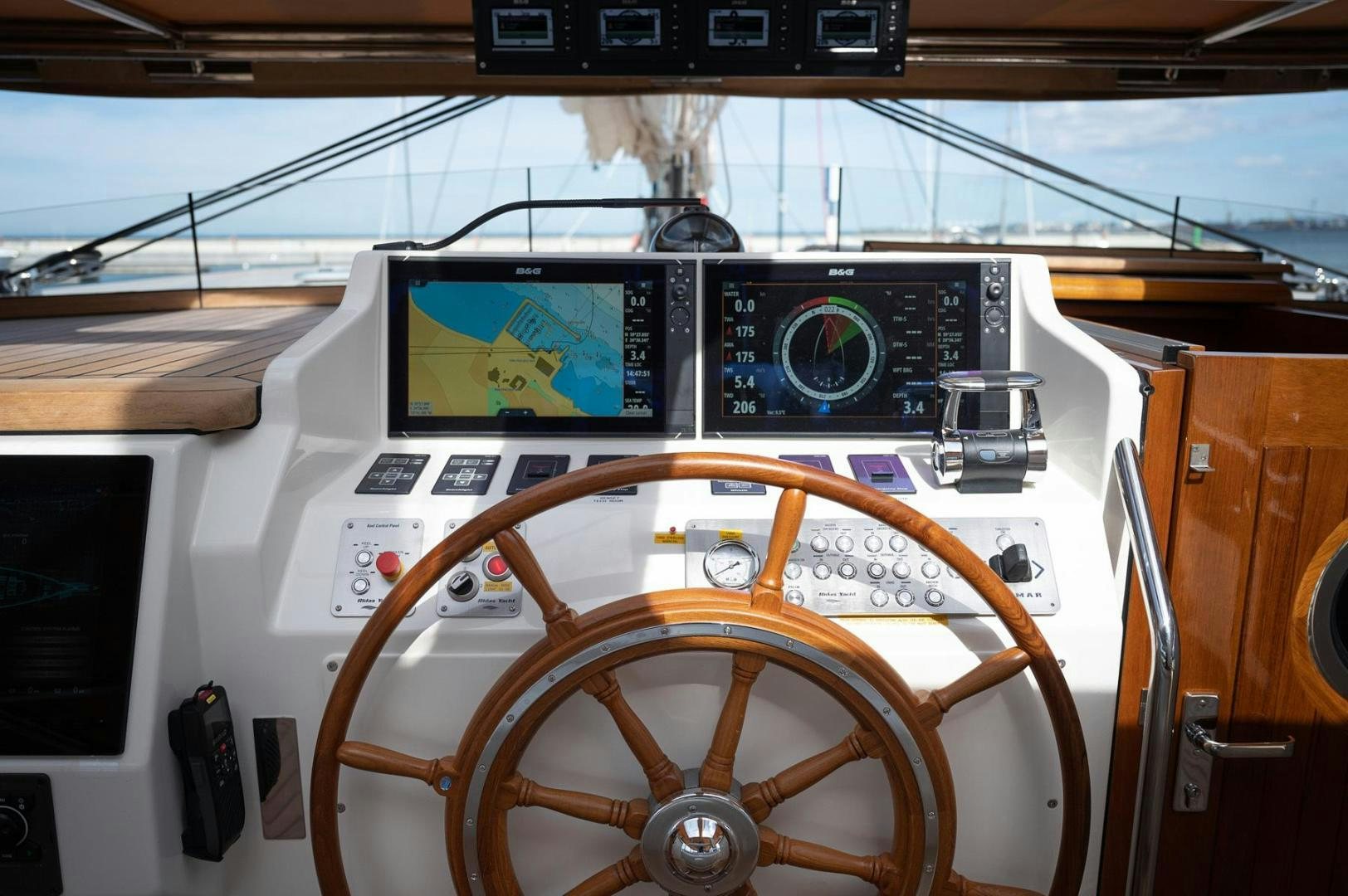 a large radio in a room aboard MELODY Yacht for Sale