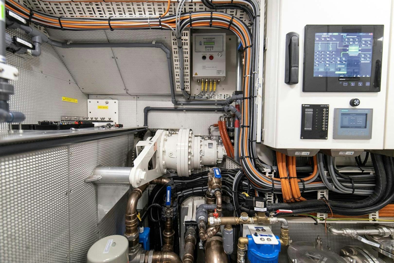 a machine with wires aboard MELODY Yacht for Sale