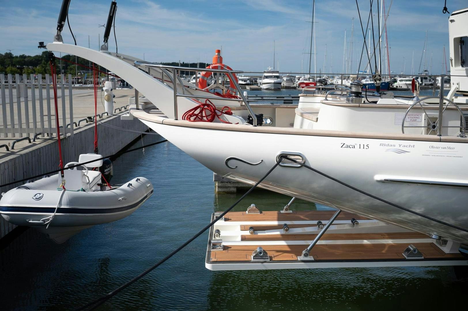 a group of boats docked aboard MELODY Yacht for Sale