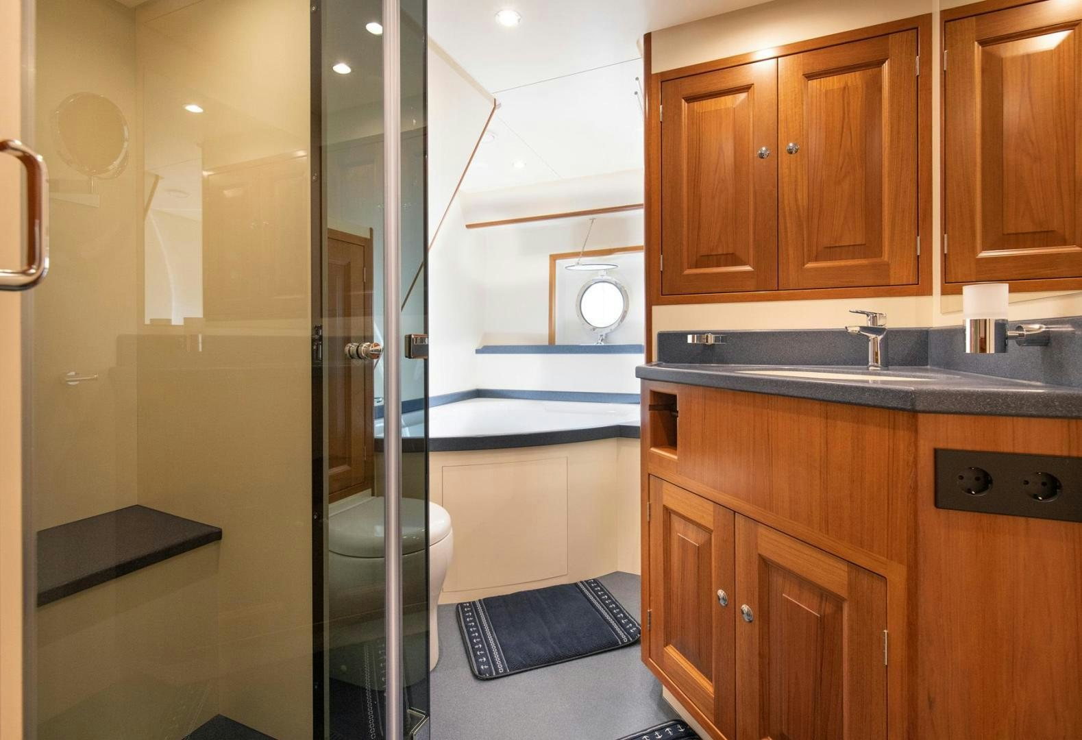 a shower unit in a kitchen aboard MELODY Yacht for Sale